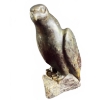 Image 6 : 4 Carved Stone Sculptures: Pyramid, Mask, Buffalo, Hawk