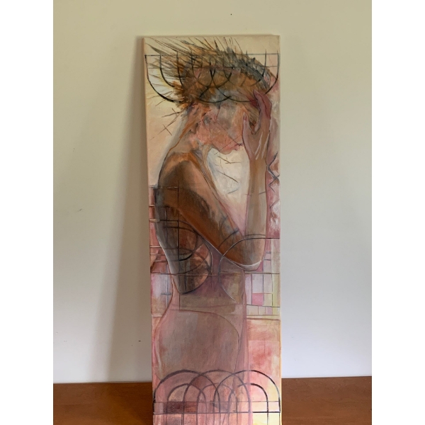 Lauri Ansel Crying Girl 12 x 36