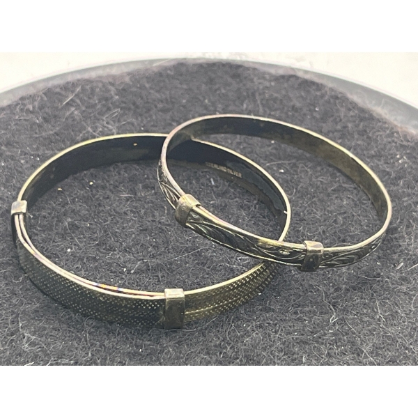 Children's Adjustable Sterling Sliver Bracelets (total weight 12.7g)