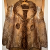 Image 1 : Ladies Genuine Red Fox Fur Hooded Coat Size M - Made In Italy