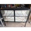 Image 1 : Metal Cabinet With Glass Fronts & Side L51" W15" H43"