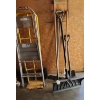 Image 1 : Two Step Aluminum Ladder, Dolly, Shovels, Broom & more