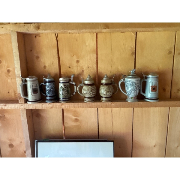 Collection of Steins From several Different Events H9" 