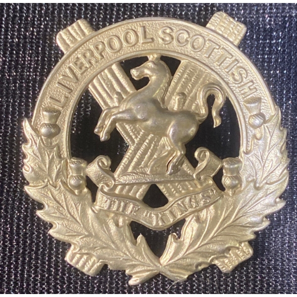 Liverpool Scottish Regiment Cap Badge From WWI