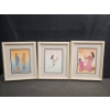 Image 1 : Three Framed Prints, 9 x 11 Inches Each