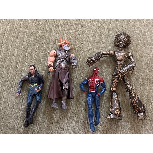 Marvel Legends Warlock Figure, Marvel Spider UK Action, Marvel Legends Odin King Thor, Marvel Loki 