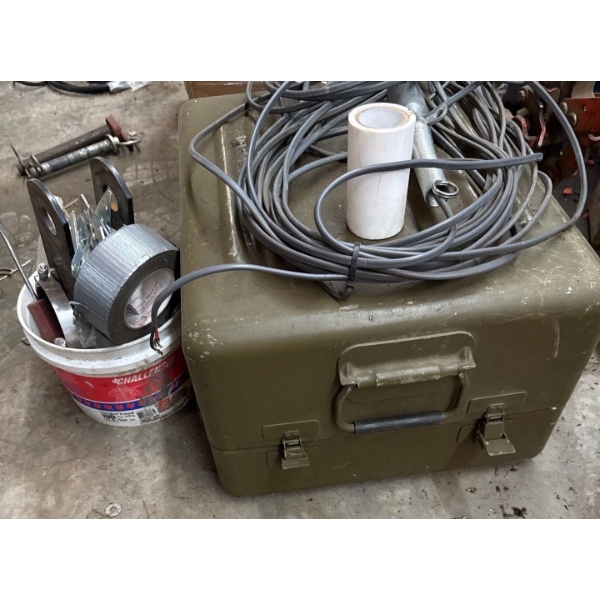 Olive Drab Military-Style Field Case-Latched & Handled