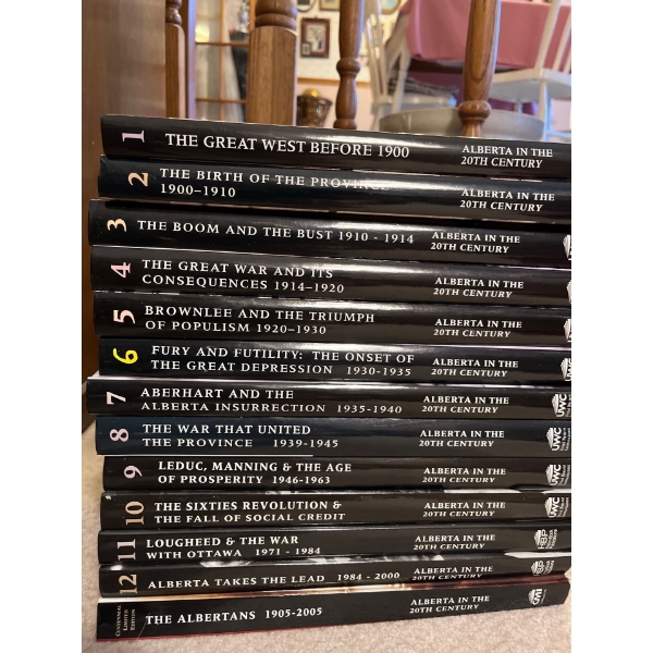 Alberta in the 20th century book set volumes one to 12 and the Albertans from 1905 to 2005 amazing h
