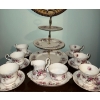 Image 2 : Royal Albert Fine China -'Lavender Rose' - Tea service & 3 Tier Dessert Platter