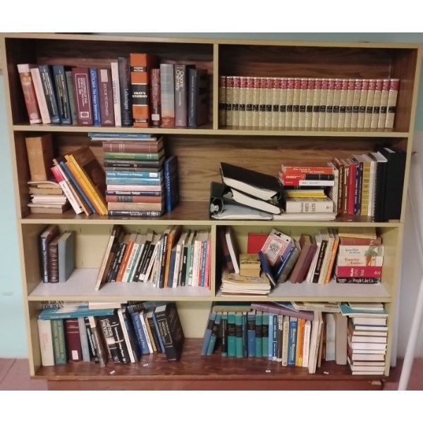 Mid Century Pistachio Colored Metal Book Shelf 6ftx5ft