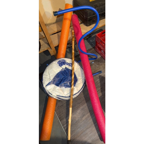Pool Floaty & Pool Noodles w/ Walking Stick
