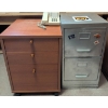 Image 1 : Two Unique Filing Cabinets w/ A Landline Telephone