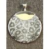 Image 1 : Sterling Silver Fossil Coral Pendant 10.9g