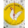 Image 2 : Vintage (9.5" Diameter) "Vantress Farms" Metal/Glass Display/Advertising Thermometer, Wall Hanging