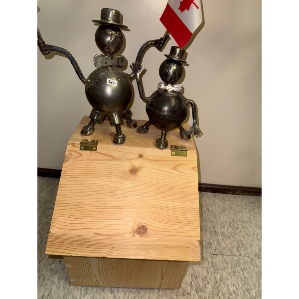 Metal Statues 8T & Wood Art