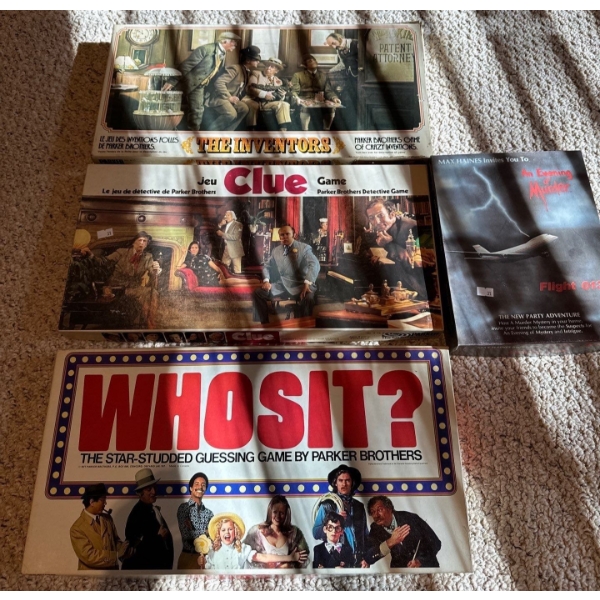 The Inventors, Clue, Whosit, Flight 013 Murder Mystery