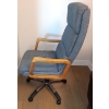 Image 3 : Vintage Rolling Desk Chair w/T.V Tables & Basket  25"w x 29"d x 48"tall