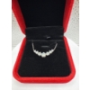 Image 3 : 2.8ct Round Moissanite 7 Stones in a V Shape Pendant in 925 Silver Pendant