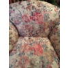 Image 7 : Custom made solid wood frame floral print vintage couch and chair in like new condition very comfort