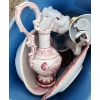Image 7 : Salt Lamp 8 T, Portuguese Pitcher 5.5" Base, 18 T and Plate 15.5" Diameter, Egg Coddlers and More!
