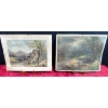 Image 1 : J. Hoover Philada "The Old Mill" & "Indian Lake Adirondacks" Prints 20Wx16.5H