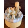 Image 1 : Precious Moments 'Jesus Loves Me' Music Box (5.5T) Plus Suncatchers By Elnor Stained Glass 