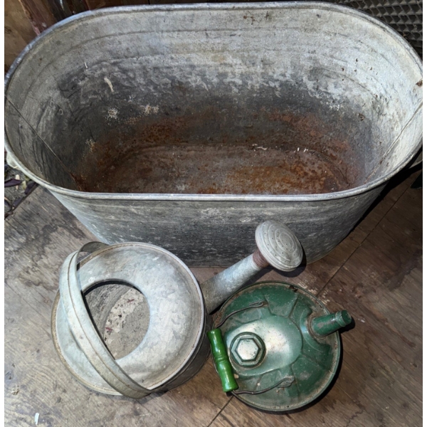 Vintage Yard Items & Tools-Watering Can, Gas Can, Clippers, Trimmers & More