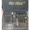 Image 2 : Joseph Strauss 18/10 "Elysee Gold" Cutlery Set Includes Serving Utensils