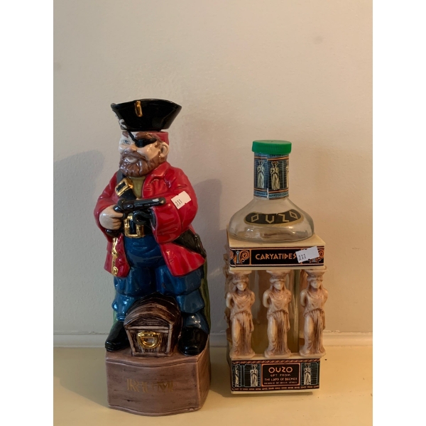 Rum Decantor w/ Decorative Ouzo Vessel 13T