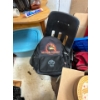 Image 3 : Collection of games, backpacks, and two red and black totes