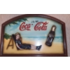 Image 2 : Coca-Cola Collectibles: Painted Wood Sign 24 X 16 and Sign w/ Hooks 18.5 X 7 