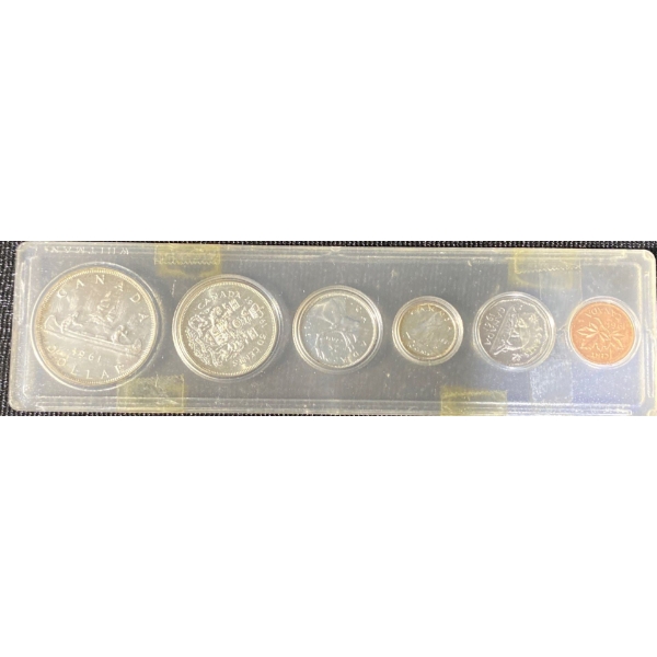 1961 Canadian Uncirculated Silver Coin Set