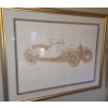 Image 1 : Mercedes Sports Model Numbered Print 93/ 500 by Catherine O'Connor 38.5 X 30.5 , Framed Under Glass 