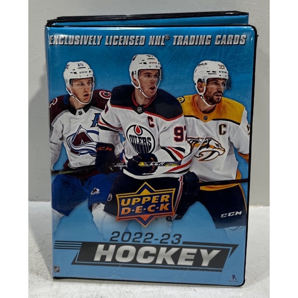 Five Binders of Upper Deck 2022/23 Collectors Hockey Cards