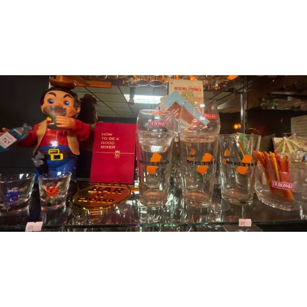Mixologist's Essentials - Metro Pint Glasses Robotic Party Person Bar Sign & Bartenders Handbooks