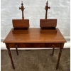 Image 1 : Antique Hardwood Writing Desk 41Wx20Dx34H (52H to top of spindles)