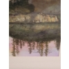 Image 2 : Lucille Lewans Rezac "Evening Mist' Watercolor Art 23x19