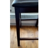 Image 5 : Vegan Leather Bar Stool 39T w/ Antique Wall Art 