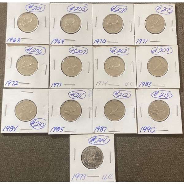 Collection of Canadian Quarters