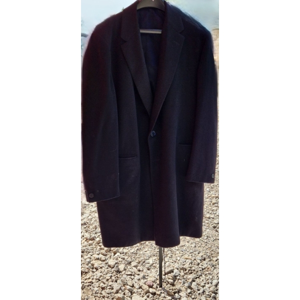 Vintage Men's Custom Tailored Navy Jacket (XL Fit/ No Size Tag)