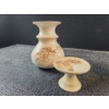Image 6 : MURANO Art Glass Dish, 70s Vase and Candle Holder, Heavy Stone Vase and Small Inuksuk