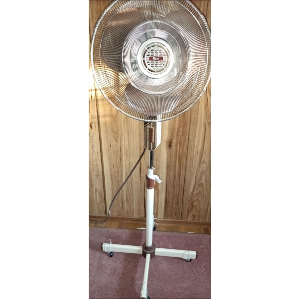 "Super" Brand of Vintage Free Standing Fan  52"tall