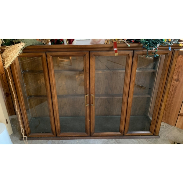 Display Cabinet w/ Glass Shelves (Contents NOT Included) - 65W, 16D, 43T 