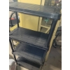 Image 4 : Storage and Furniture Lot with Shelving, Chair, and TV Trays