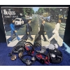 Image 1 : Beatles-Abbey Road Poster w/Collection Of Headphones