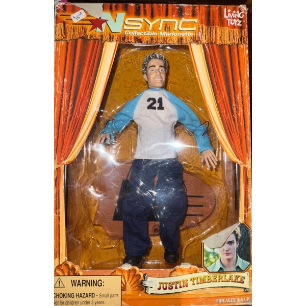 Livin Toyz NSYNC Collectible Marionette Of Justin Timberlake  (10"tall)