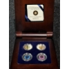Image 7 : 2011-2012 Full Moon 92.5% Sterling Silver and Niobium 4-Coin Set in Display Case - #1