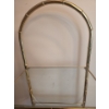 Image 2 : Brass "Bamboo" Display Shelving w/ 4 Glass Shelves 16 W, 12 D, 58 T 