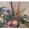 Image 5 : Large Assortment of Artificial Floral Decor- Also: Tall Curly Sticks 60 T, Some Holders Included