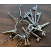Image 2 : Desktop Essentials - Folding Meter Stick Antique Skeleton Keys Compass Post It Dispenser